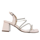 Sandalia tacon nude para mujer P585-Z282
