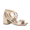 Sandalia tacon champaña para mujer Q51-Z471