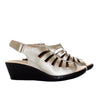 Sandalia plana metal arena para mujer RO5032