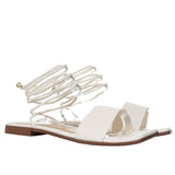 Sandalia plana talco para mujer V660-Z84