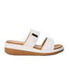 Sandalia plana talco para mujer 126-Z431