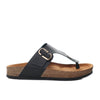 Sandalia plana negro para mujer 2000-Z620