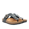 Sandalia plana negro para mujer 2000-Z620