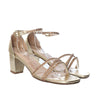 Sandalia tacon champaña para mujer 2607-Z148