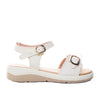 Sandalia plana talco para mujer 404-Z303