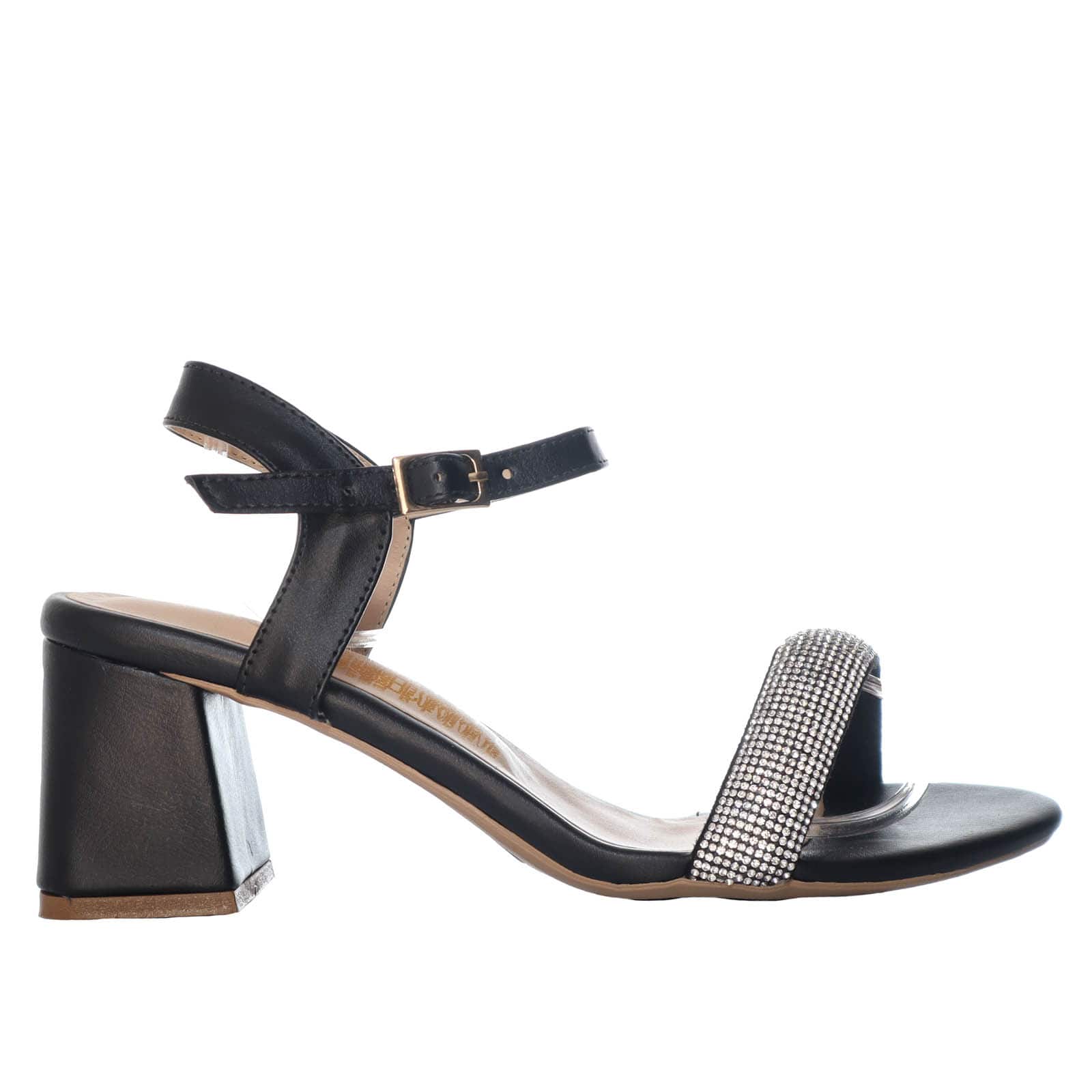 Sandalia tacon negro para mujer 5173-Z611