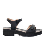 Sandalia plana negro para mujer 7032-Z83