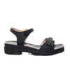 Sandalia plana negro para mujer 7032-Z83
