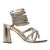 Sandalia tacon champaña para mujer 7167-Z611