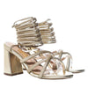 Sandalia tacon champaña para mujer 7167-Z611