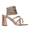 Sandalia tacon oro rosa para mujer 7167-Z611