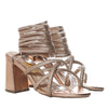 Sandalia tacon oro rosa para mujer 7167-Z611