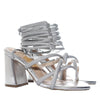 Sandalia tacon plata para mujer 7167-Z611