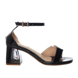 Sandalia tacon negro charol para mujer 867-Z571