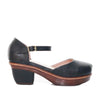 Sleidy negro cuero para mujer H-AMELIA