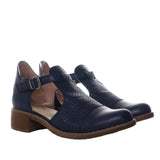 Mafalda azul cuero para mujer H-CHLOE