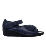 Romulo sandalia azul cuero para mujer H-HEIDY