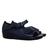 Romulo sandalia azul cuero para mujer H-HEIDY