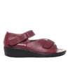 Romulo sandalia rojo cuero para mujer H-HEIDY