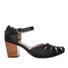 Tacon negro cuero para mujer H-LINA