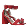 Sandalia tacon rojo para mujer J07-Z471