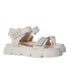 Sandalia plana talco para mujer M20-Z499