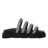 Sandalia plana negro para mujer M24-Z499