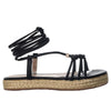 Sandalia plana negro para mujer M72-Z471