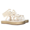 Sandalia plana talco para mujer M72-Z471