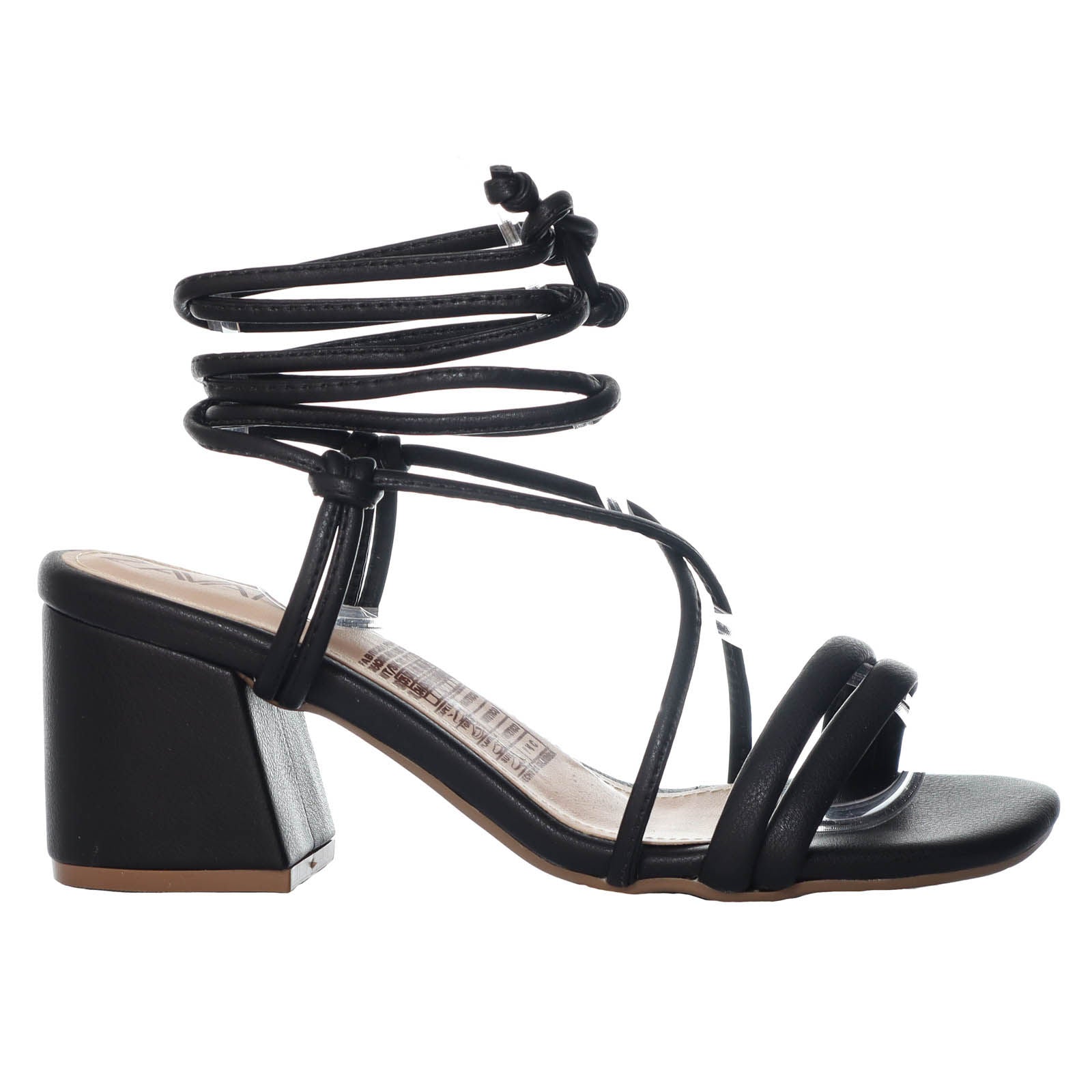 Sandalia tacon negro para mujer Q-101-Z471