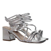 Sandalia tacon plata para mujer Q-101-Z471