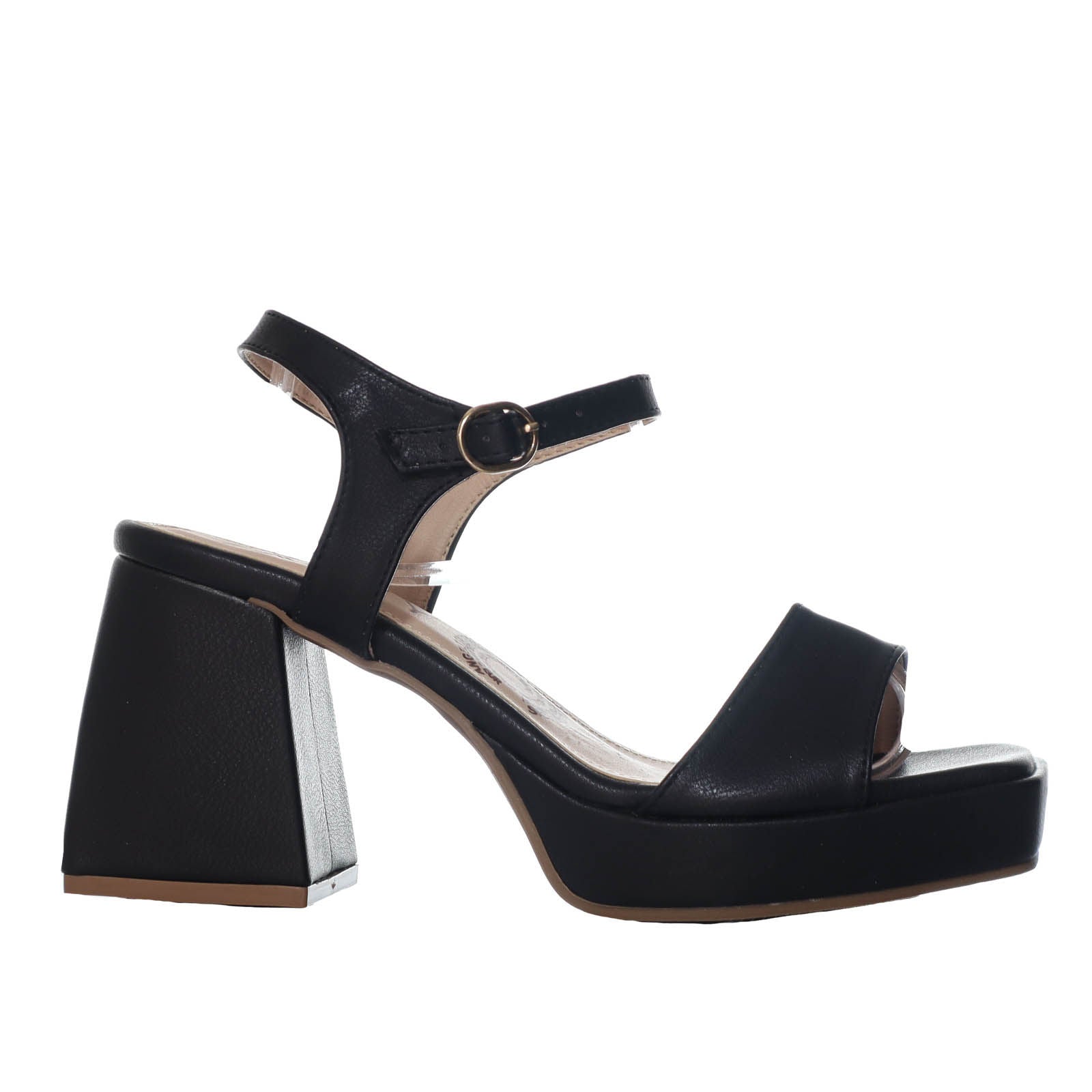 Sandalia tacon negro para mujer R09-Z471