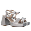 Sandalia tacon plata para mujer R09-Z471