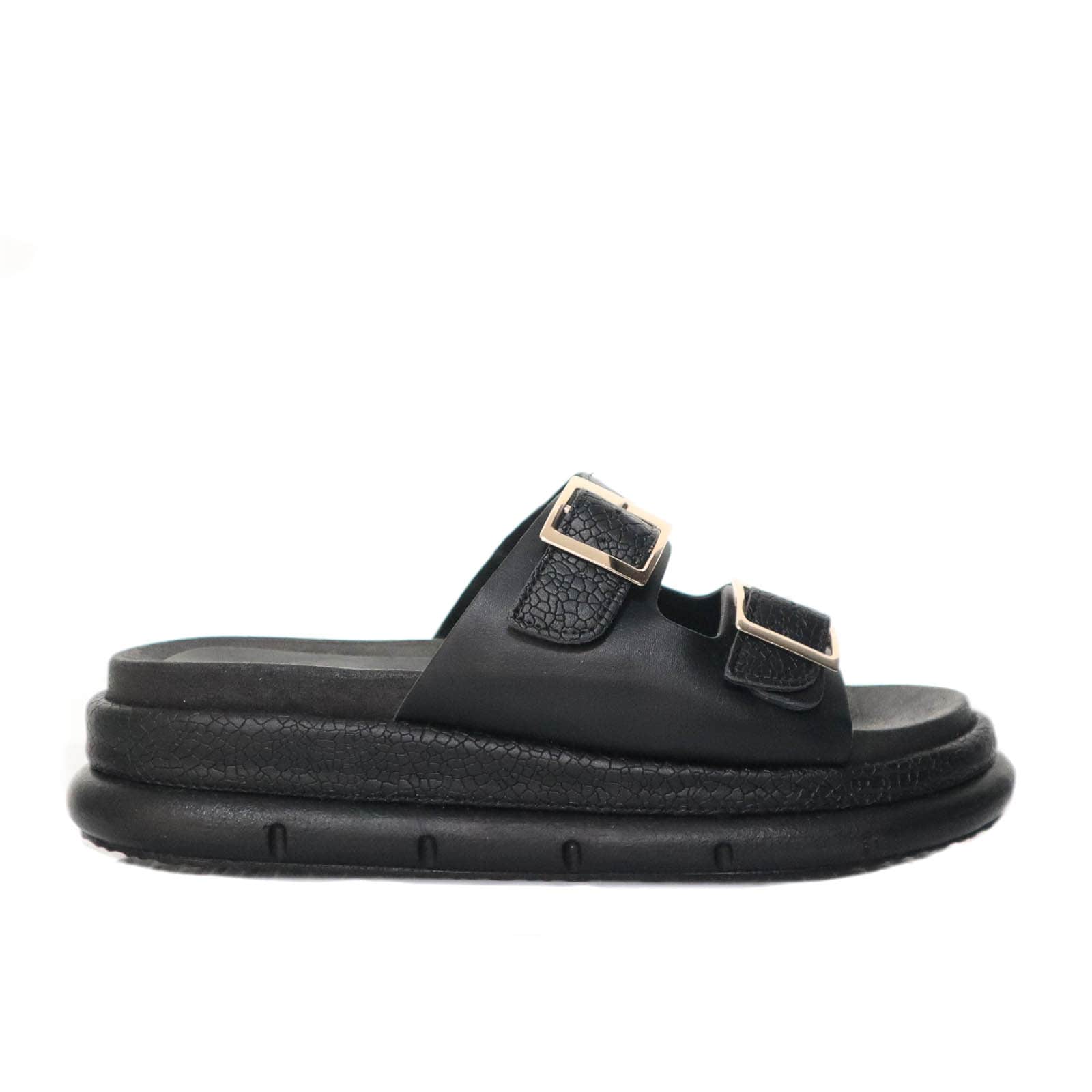 Sandalia plana negro para mujer V848-Z84