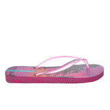 Sandalia plana fucsia para mujer VT25483