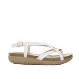 Sandalia plana talco para mujer 005-Z83