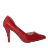 Sandalia tacon rojo charol para mujer 5028-Z148