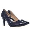 Sandalia tacon azul charol para mujer 5028-Z148