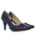 Sandalia tacon azul charol para mujer 5028-Z148