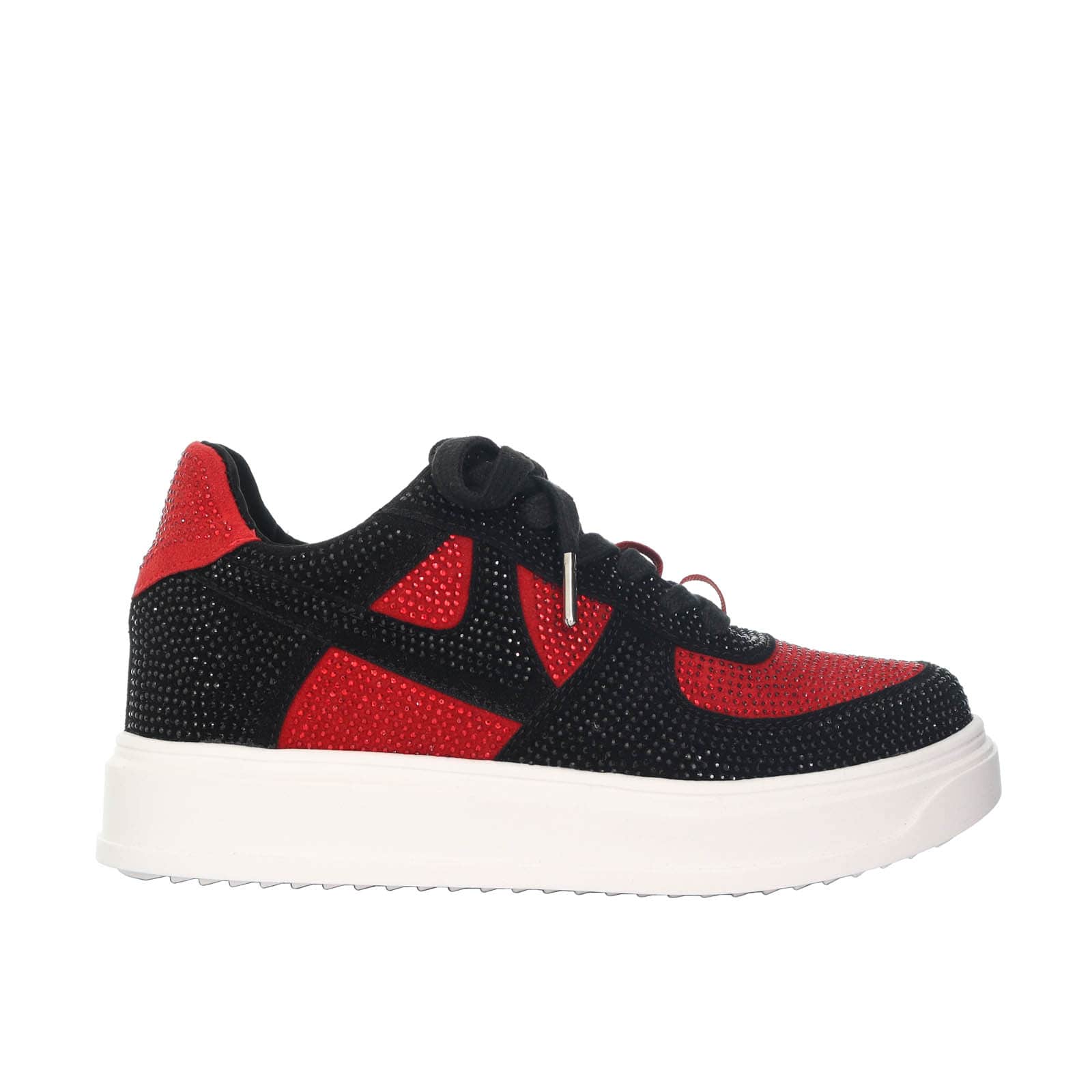 Tenis rojo x negro para mujer 628-Z160