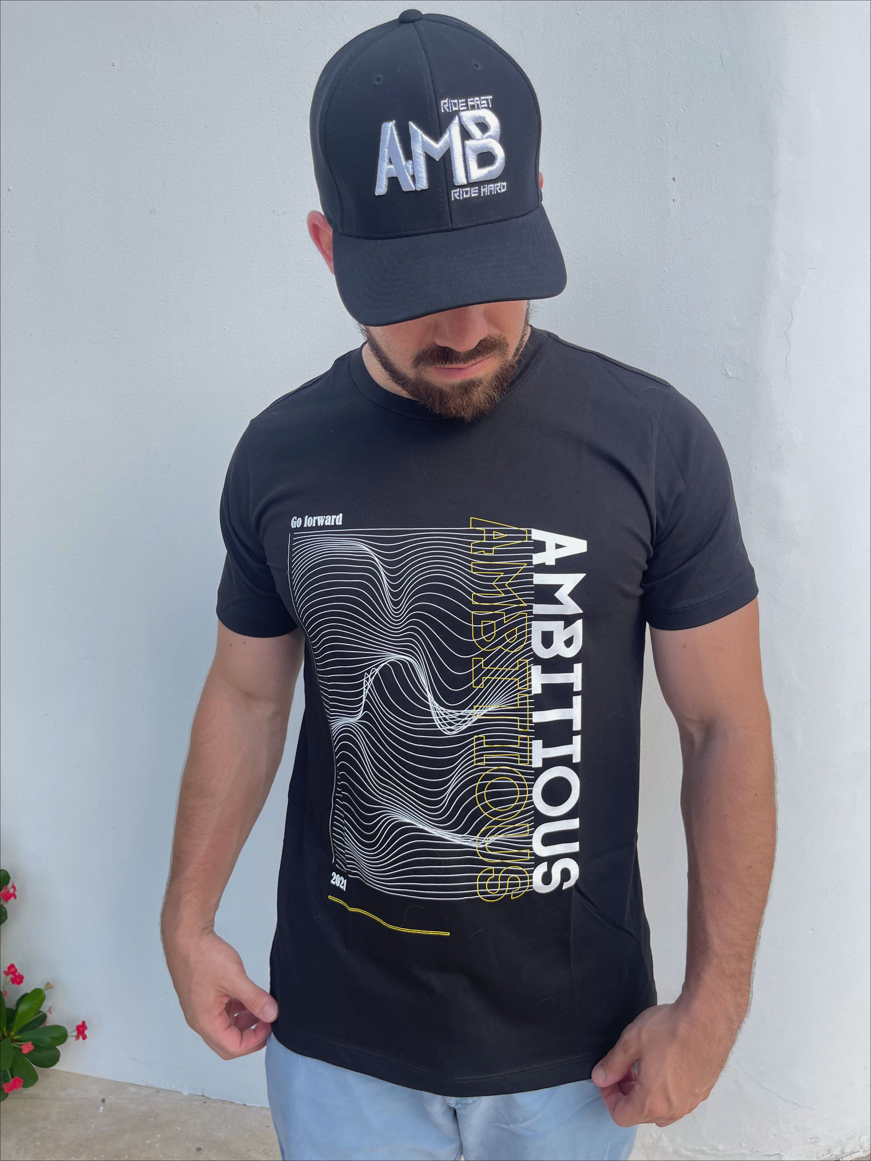 Camiseta casual para hombre negro AURE - ZAVATTY-tenis-tacones-botines-zapatos-para-mujer