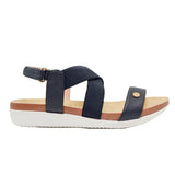 Sandalia plana negro para mujer 1019-Z83
