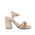 Sandalia tacon champaña para mujer 228-Z458