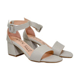 Sandalia tacon gris para mujer 2350-Z148
