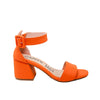 Sandalia tacon naranja para mujer 2350-Z148