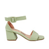 Sandalia tacon verde pistacho para mujer 2350-Z148
