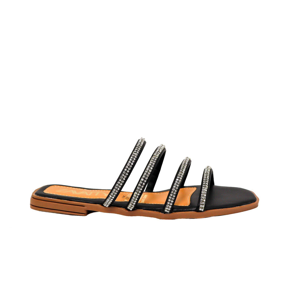 Sandalia negro x plata para mujer 237-Z493
