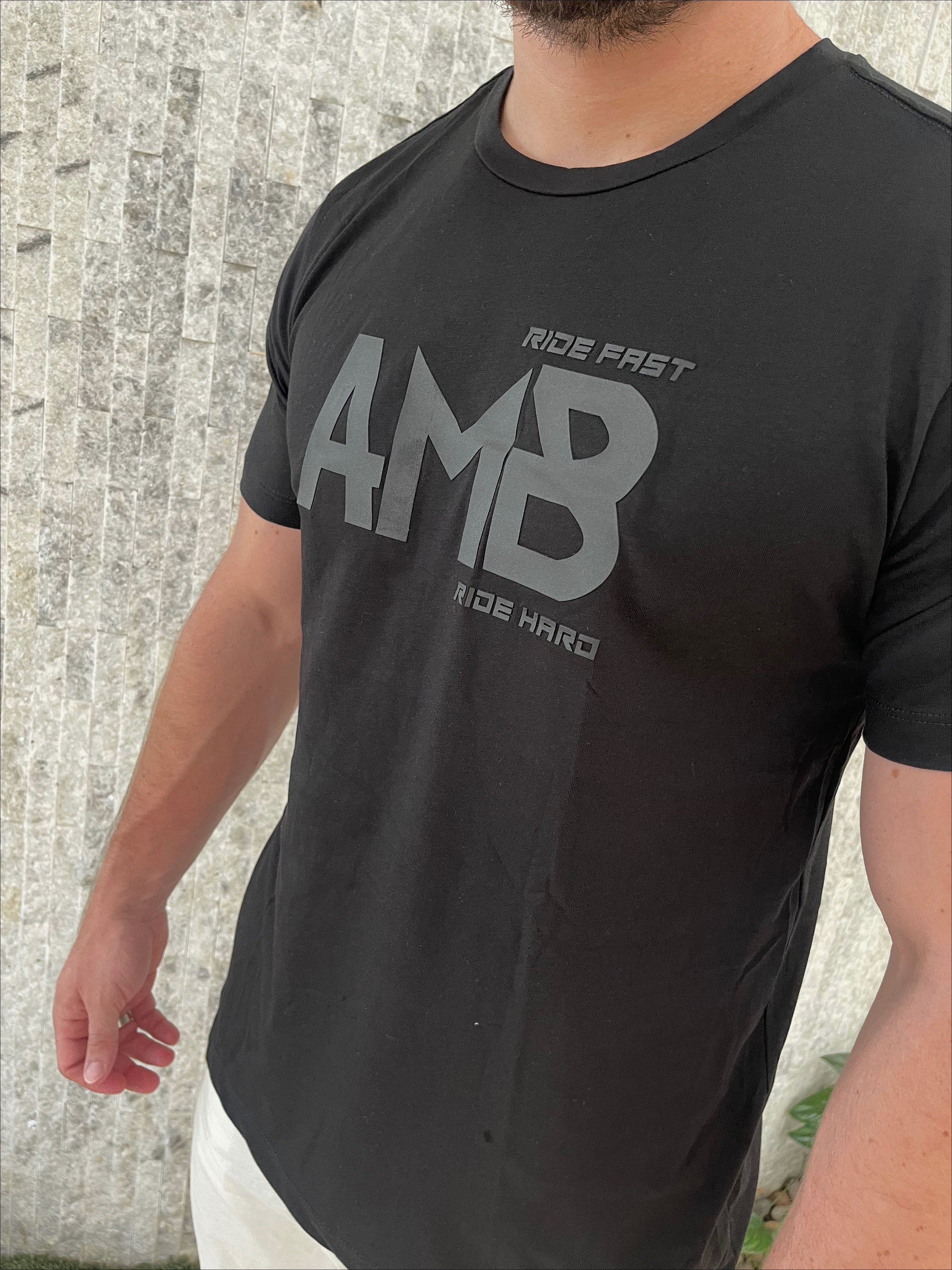 Camiseta para hombre negro AMB - ZAVATTY-tenis-tacones-botines-zapatos-para-mujer