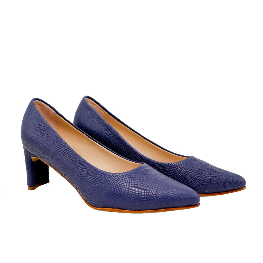 Tacon azul profundo para mujer 4750-1-Z503