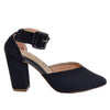 Tacon negro nobuck para mujer 5013-Z148